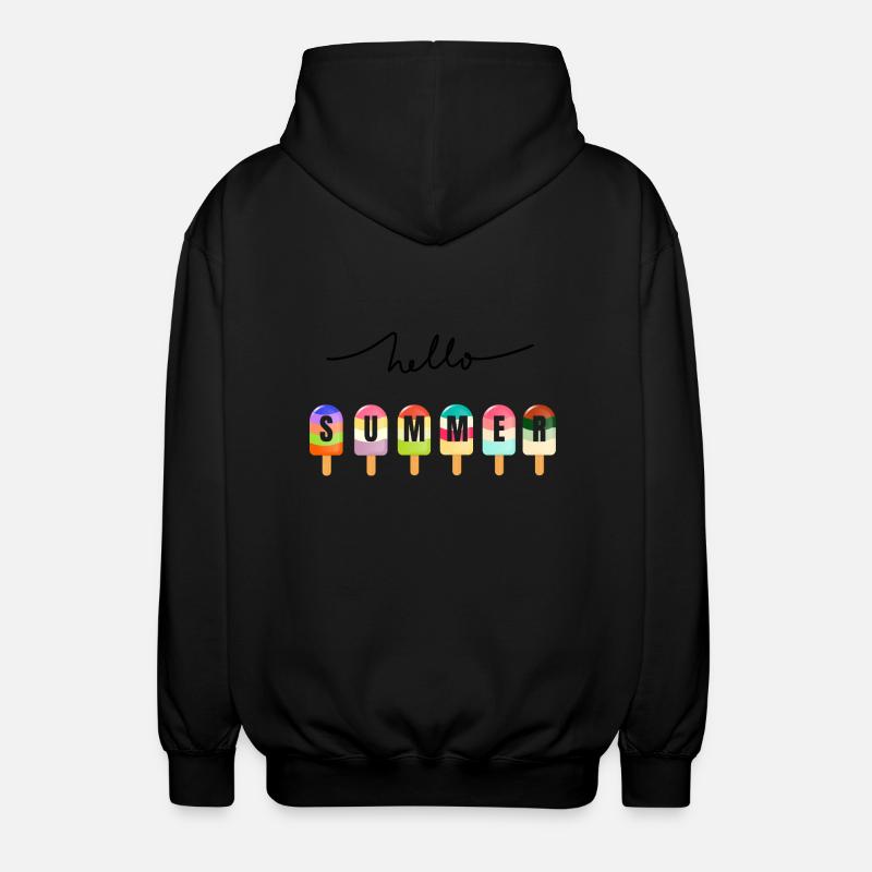 Hello Summer - Veste à capuche unisexe - noir