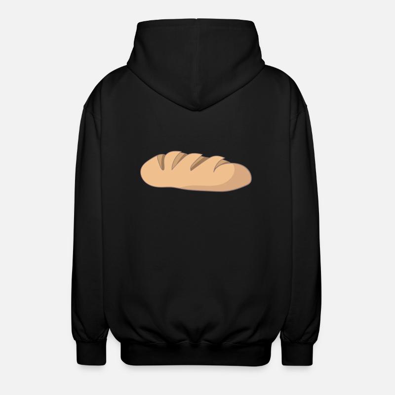 brød - Unisex hættejakke. - sort
