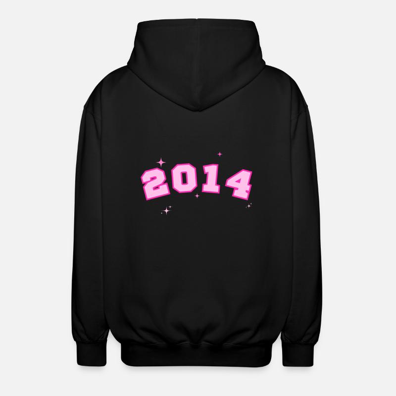 2014 rose étoile - Veste à capuche unisexe - noir