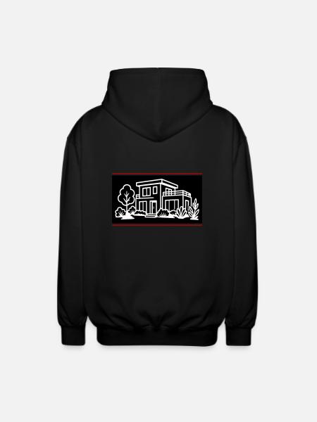 House Villa Property - Unisex Hooded Jacket - black