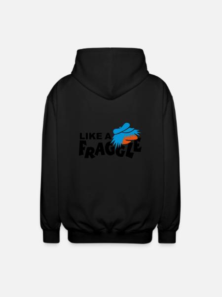 LIKE A Fraggle - Unisex Hooded Jacket - black