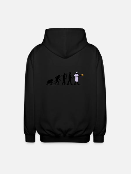 evolution_backer_122013_b_3c - Unisex Kapuzenjacke - Schwarz
