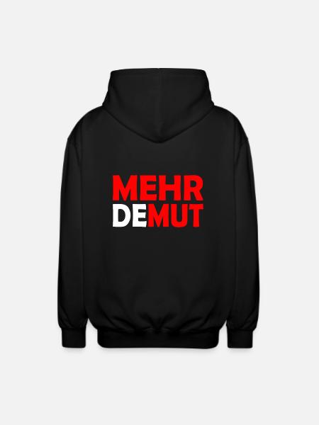Demut - Unisex Kapuzenjacke - Schwarz