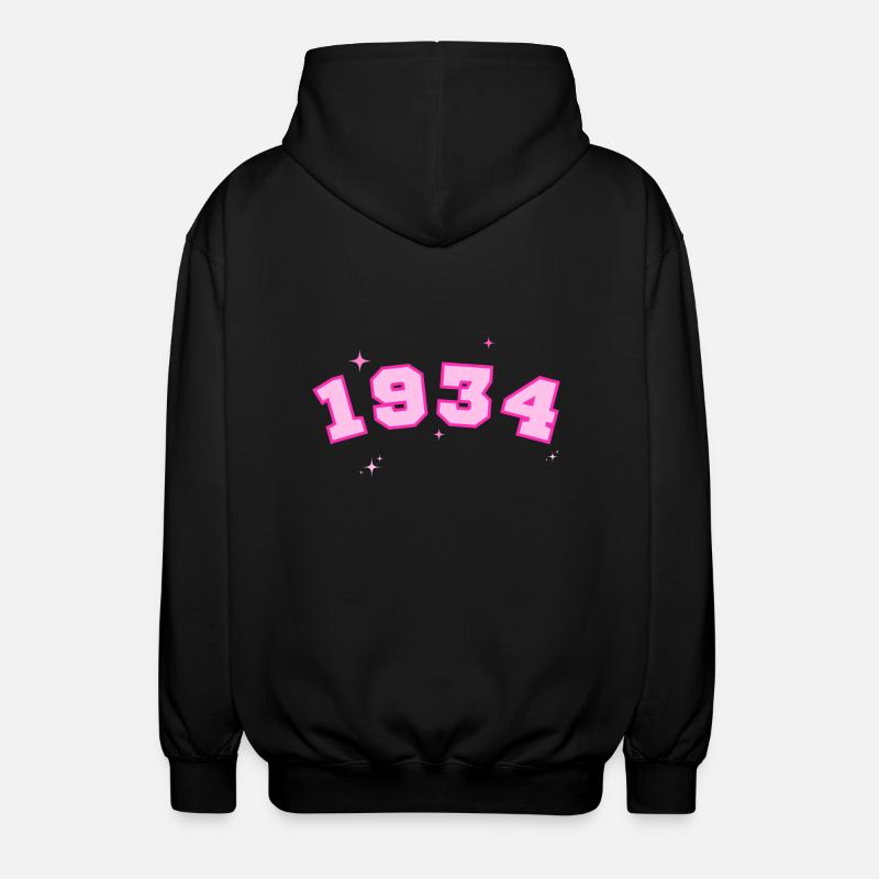 1934 rose étoile - Veste à capuche unisexe - noir