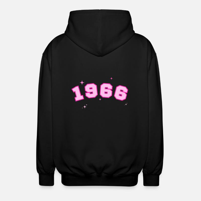 1966 rose étoile - Veste à capuche unisexe - noir