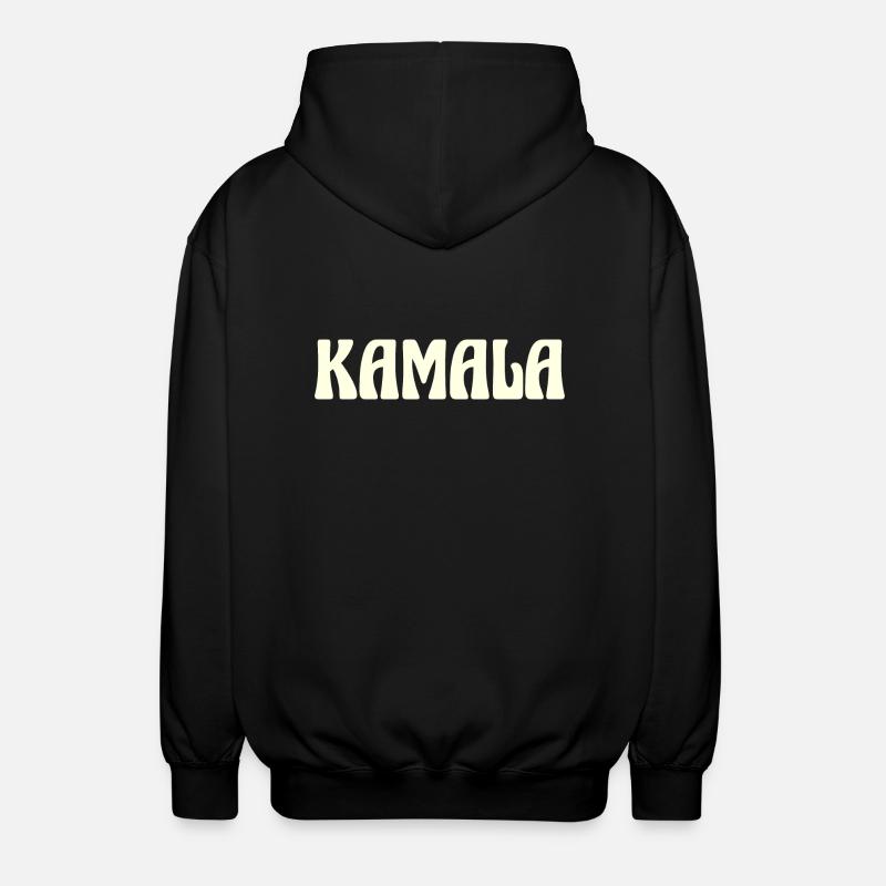 Kamala Nom Texte - Veste à capuche unisexe - noir