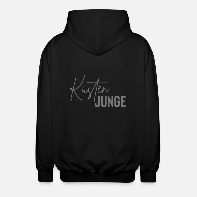 küsten junge - Unisex Kapuzenjacke - Schwarz