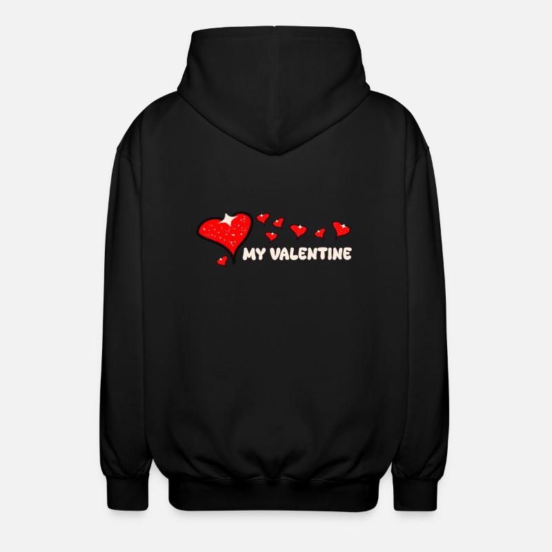 La Saint-Valentin pompeuse - Veste à capuche unisexe - noir