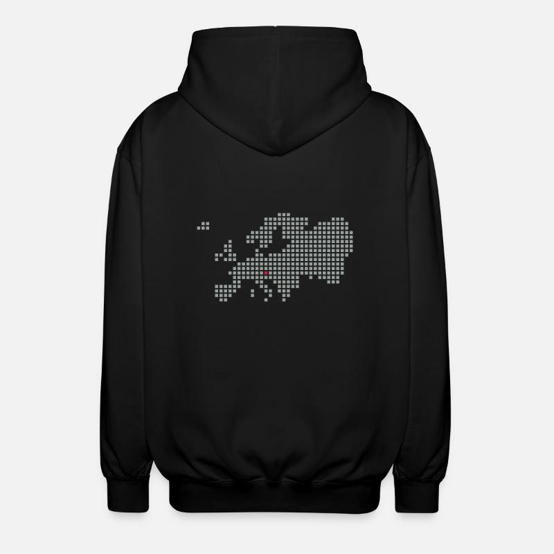 Vienna Brno Bratislava Graz Budapest - Unisex Hooded Jacket - black