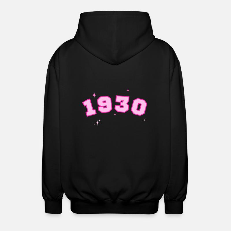 1930 rose étoile - Veste à capuche unisexe - noir