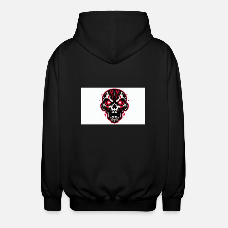 Crâne animé - Veste à capuche unisexe - noir