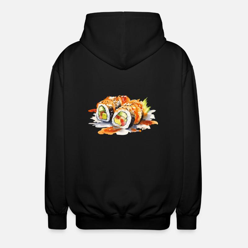Sushi - Unisex Hooded Jacket - black