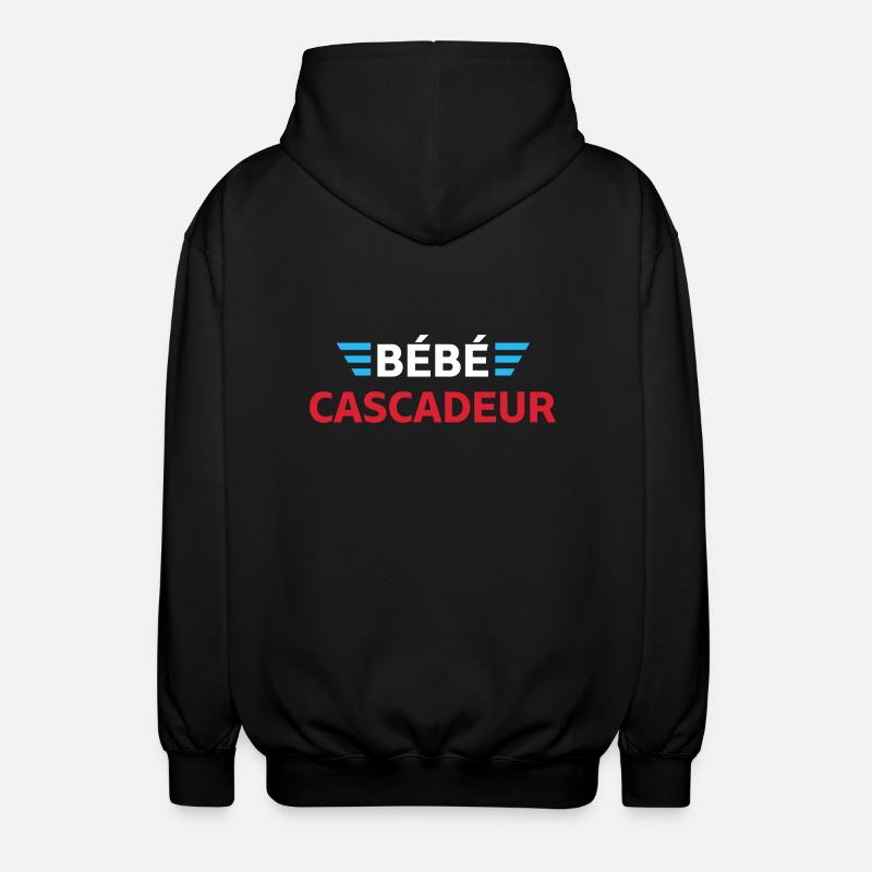 Bébé cascadeur - cadeau bébé - Veste à capuche unisexe - noir