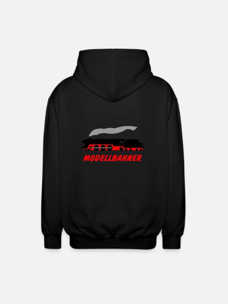 Modellbahner - Unisex Kapuzenjacke - Schwarz