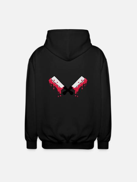 bloody_cleavers - Unisex Hooded Jacket - black