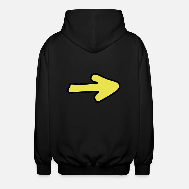 Pfeil XIIa - Unisex Kapuzenjacke - Schwarz