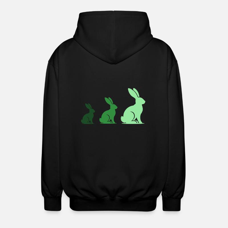 Lapin Lapin 3 - Veste à capuche unisexe - noir