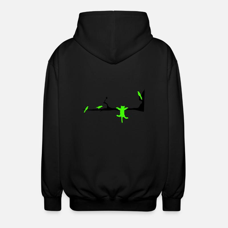 catvogel - Unisex Kapuzenjacke - Schwarz