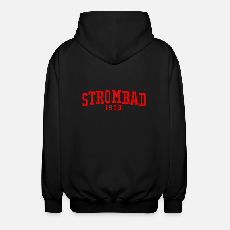strombad college retro - Unisex Kapuzenjacke - Schwarz