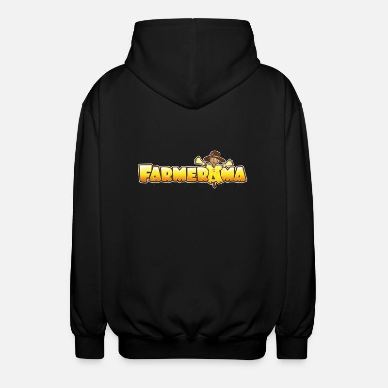 Farmerama Logo - Unisex Kapuzenjacke - Schwarz