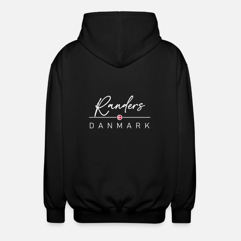 Dänemark - Randers - Danemark - Danemark - Veste à capuche unisexe - noir