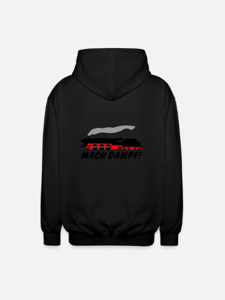 Mach Dampf - Unisex Kapuzenjacke - Schwarz