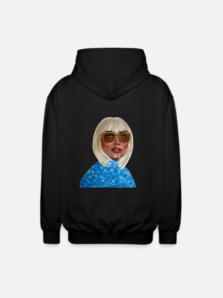 From Queen to Princess - Unisex Hooded Jacket - black