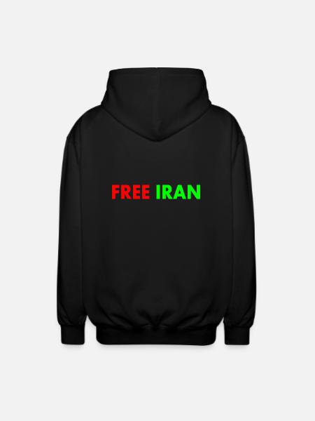 Free iran - Unisex Hooded Jacket - black