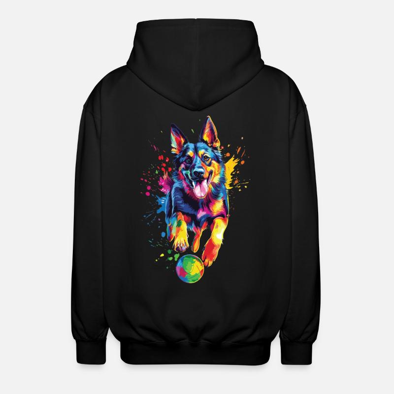 Deutscher Schäferhund - Unisex Kapuzenjacke - Schwarz