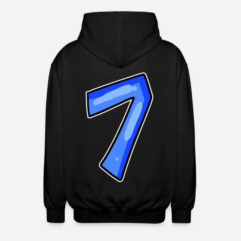 Numéro 7 Numéro - Veste à capuche unisexe - noir