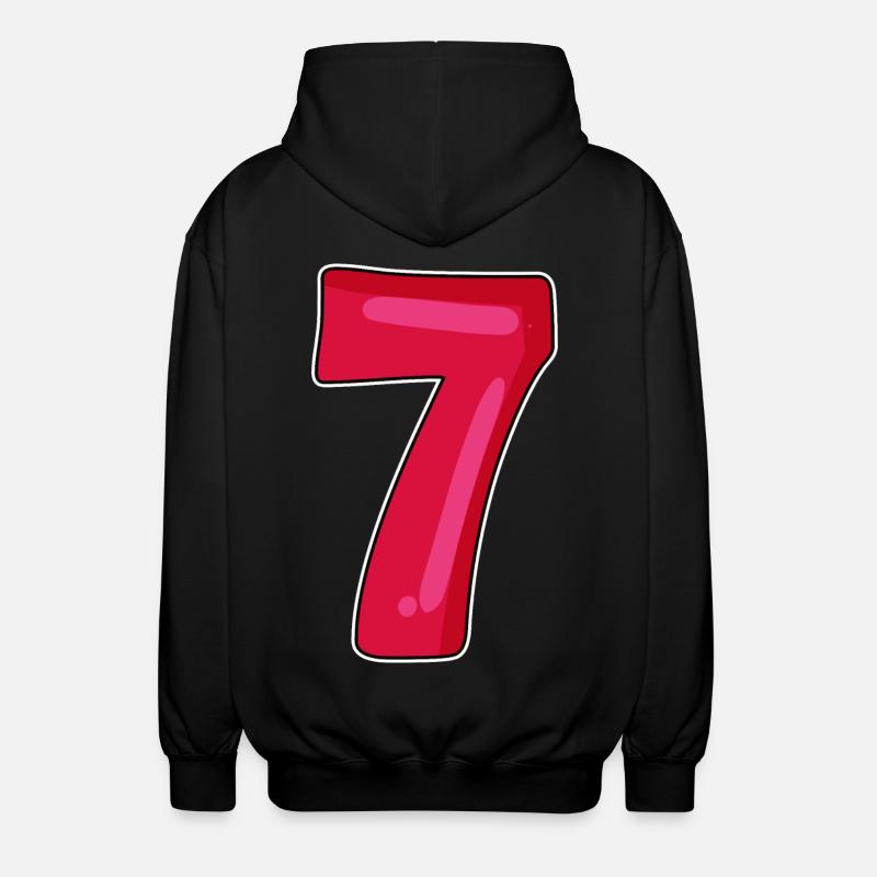 7 - Veste à capuche unisexe - noir
