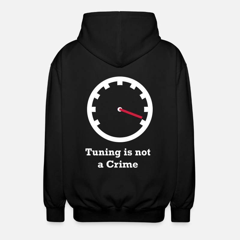 Tuning is not a Crime - Unisex Hooded Jacket - black