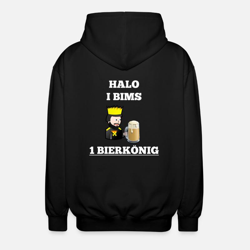 Bierkoenig - Unisex Kapuzenjacke - Schwarz