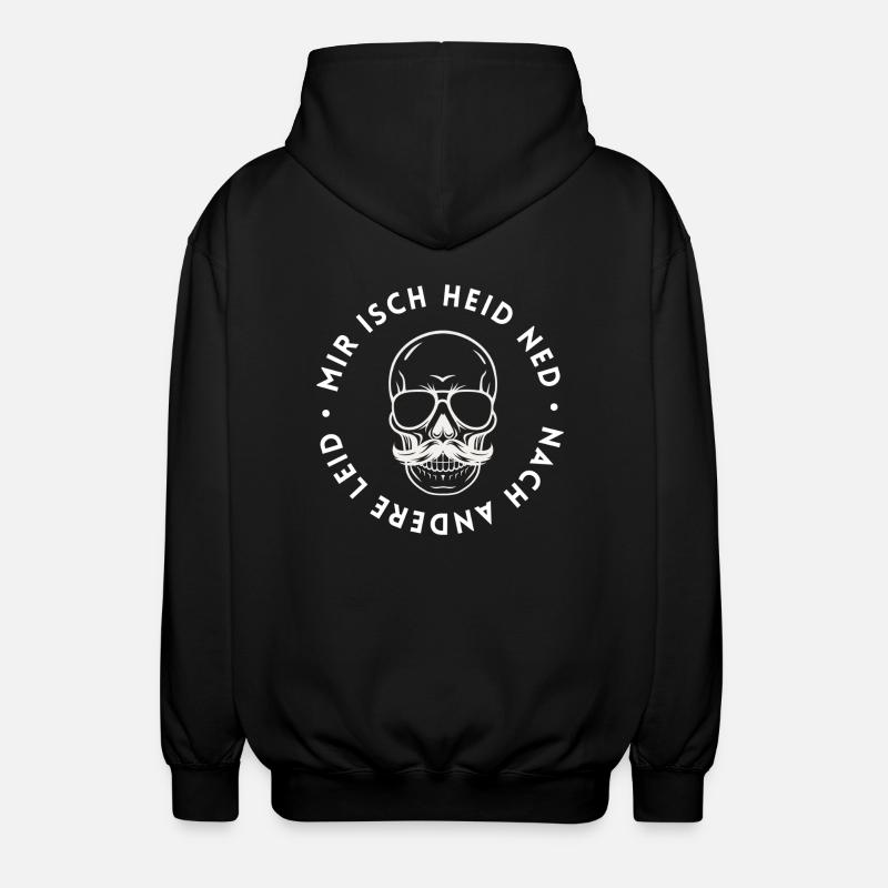 HIMWHITE - Unisex Kapuzenjacke - Schwarz