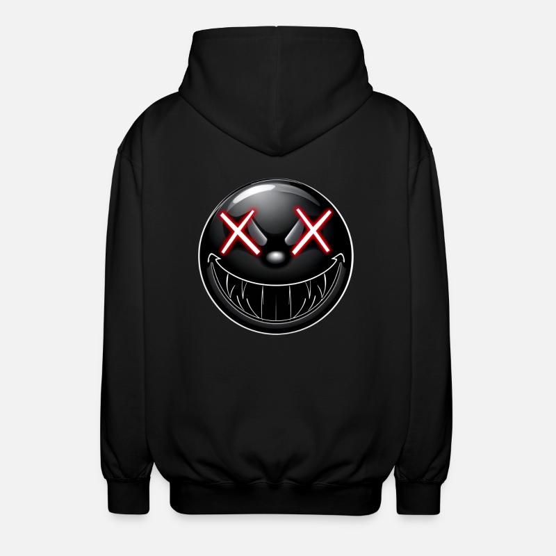 Smile! - Unisex Kapuzenjacke - Schwarz