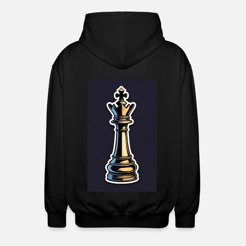 Échecs | Pièce d’échecs | Joueur d’échecs - Veste à capuche unisexe - noir