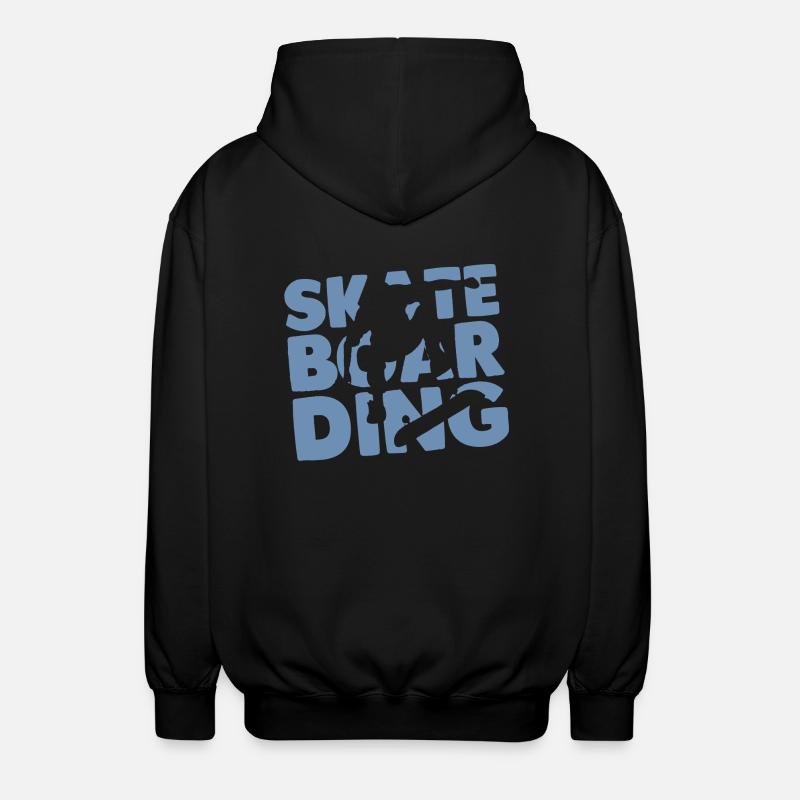 Skateboard Skateboarder - Veste à capuche unisexe - noir