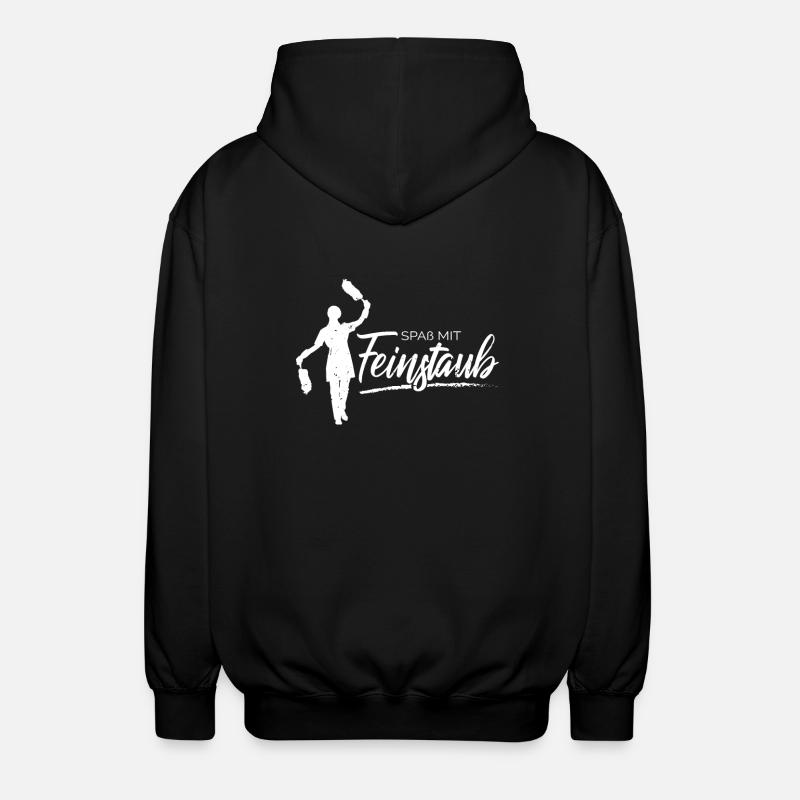 Spaß mit Feinstaub - Unisex Kapuzenjacke - Schwarz
