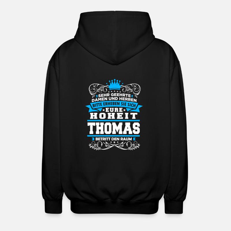 Eure Hoheit - Thomas - Unisex Kapuzenjacke - Schwarz