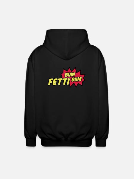 Fetti Bum Bum - Unisex Hooded Jacket - black