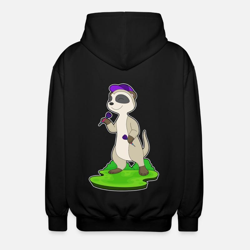 Fléchette suricate - Veste à capuche unisexe - noir
