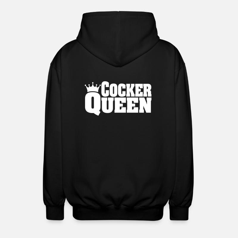 COCKER QUEEN Cocker - Veste à capuche unisexe - noir