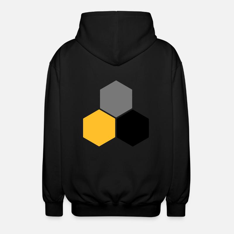 Wabe 5 - Unisex Kapuzenjacke - Schwarz