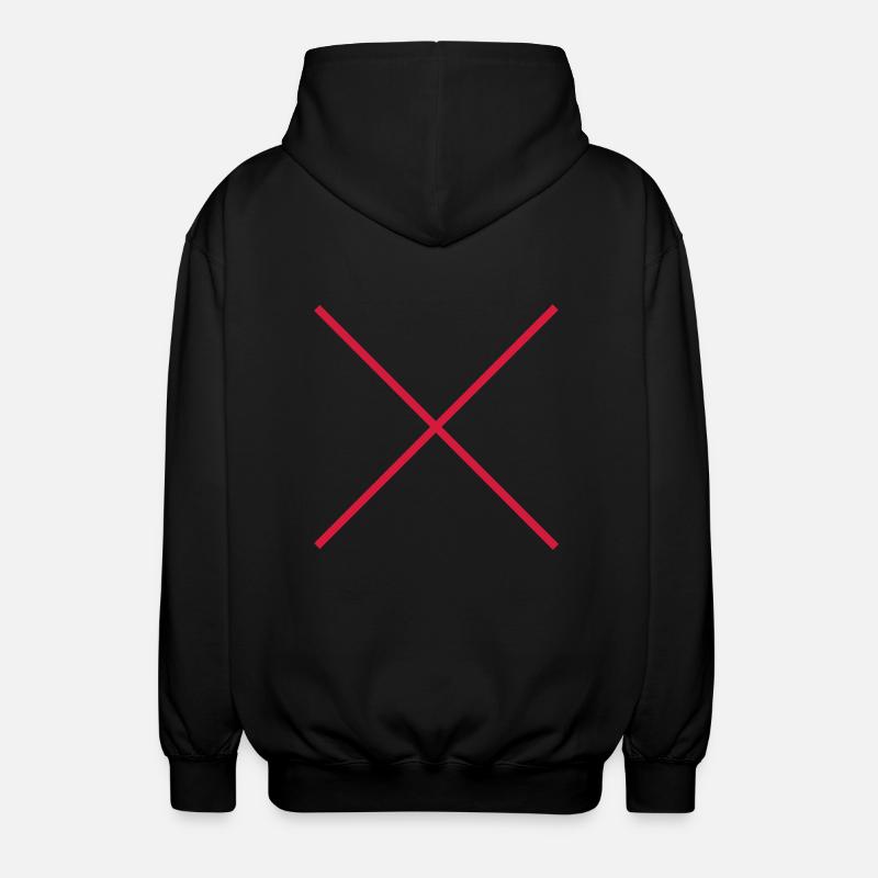 Cross X rayer interdiction - Veste à capuche unisexe - noir