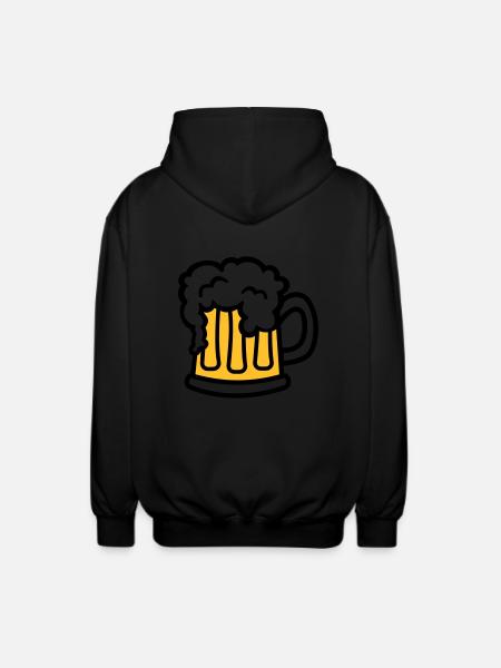 Beer - Unisex Hooded Jacket - black
