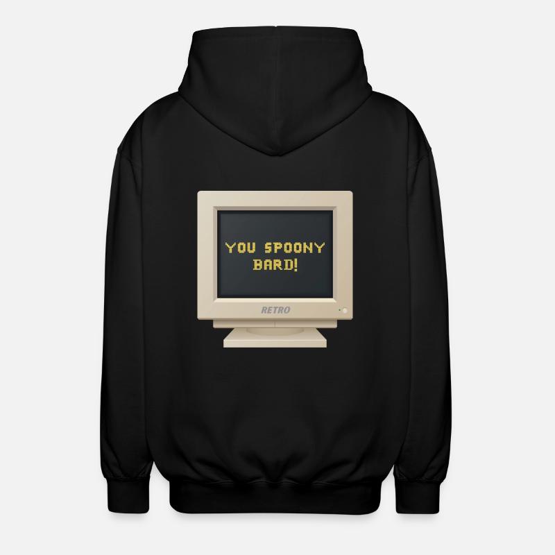 CRT Design - Du löffeliger Barde= - Unisex Kapuzenjacke - Schwarz