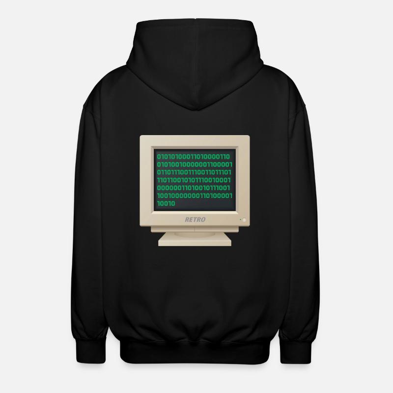CRT - Binärer Code - Unisex Kapuzenjacke - Schwarz
