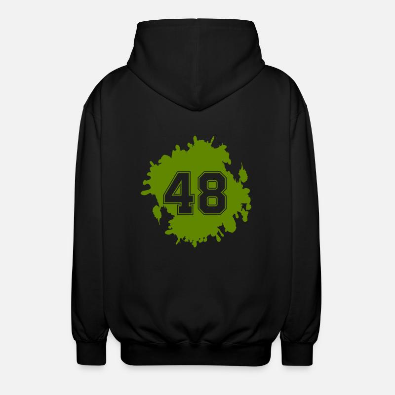 klecks 48 - Unisex Kapuzenjacke - Schwarz