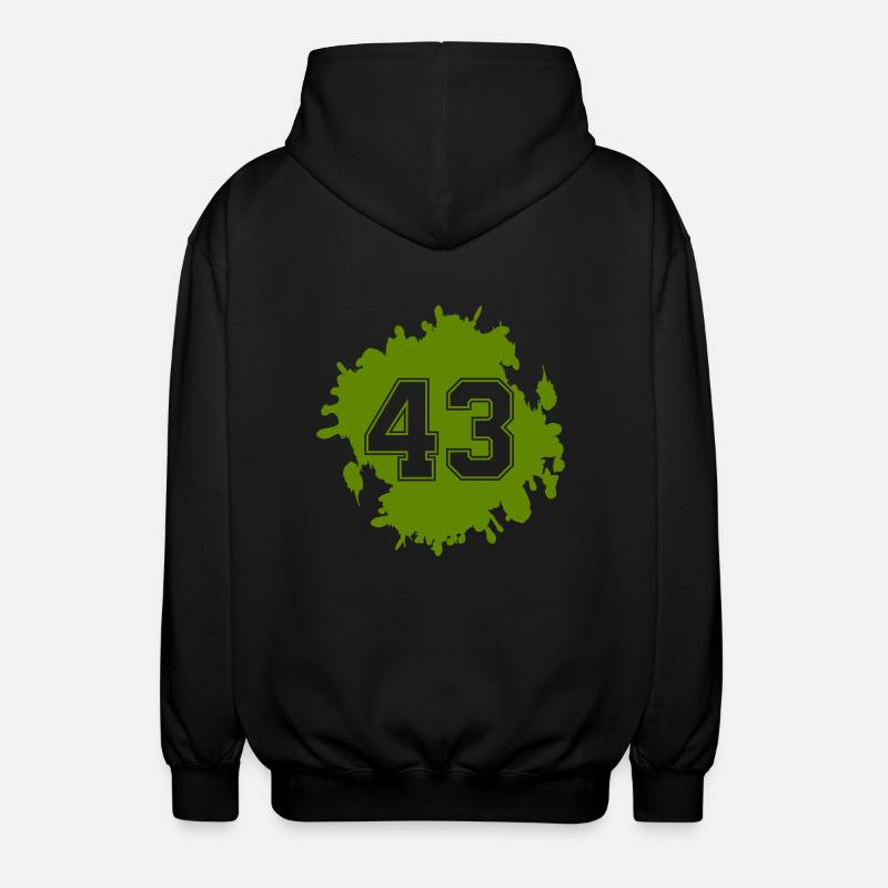 klecks 43 - Unisex Kapuzenjacke - Schwarz