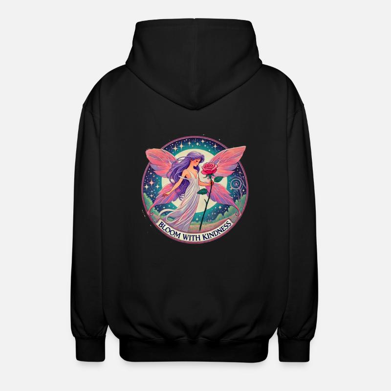 Fleurissez avec gentillesse - Veste à capuche unisexe - noir